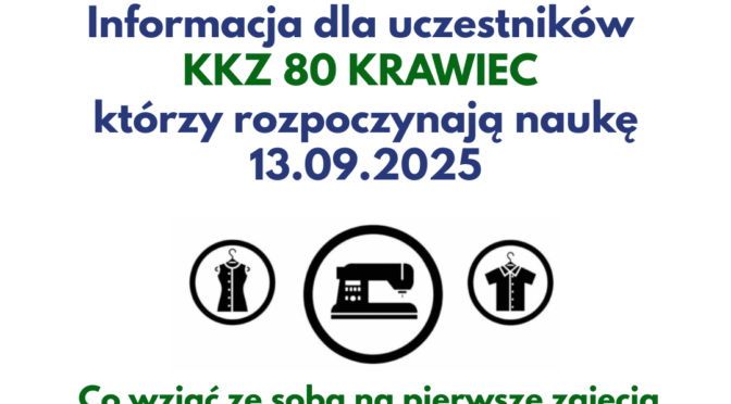 Co wziąć ze sobą na pierwsze zajęcia w pracowni krawieckiej?