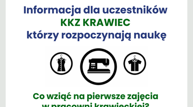Co wziąć ze sobą na pierwsze zajęcia w pracowni krawieckiej?